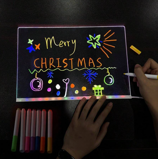 ✨ MagicBoard – Pizarra LED Dibujos - Ilumina la creatividad de los niños 🎅